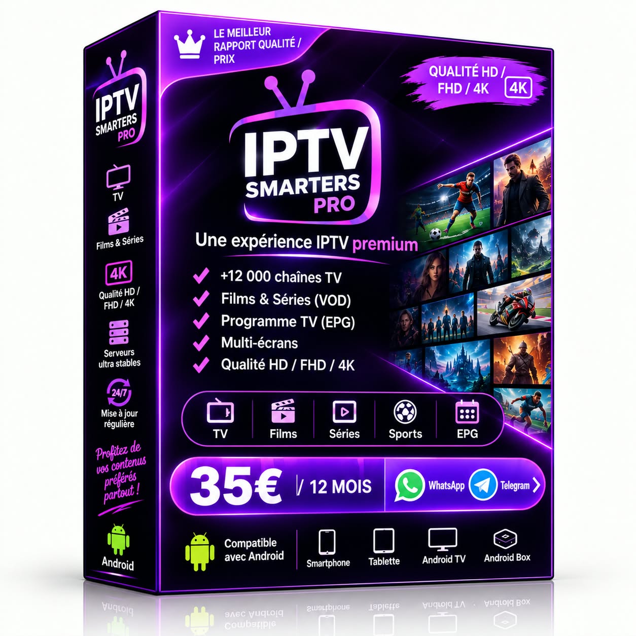Smart IPTV PRO– Abonnement 12 mois – ShowIPTV4K